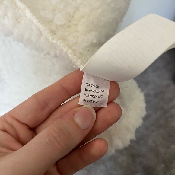 Kate Spade New York White Sherpa Fleece Robe With Pockets Women’s Size M - Picture 8 of 14